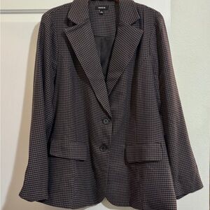Black/Grey Houndstooth Blazer